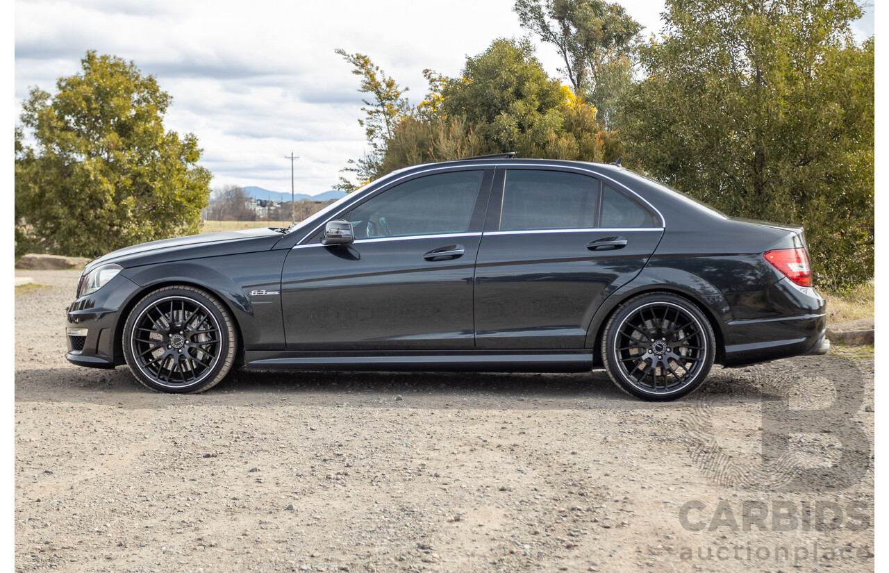11/2011 Mercedes Benz C63 AMG W204 MY11 4d Sedan Magnetite Black Metallic V8 6.3L