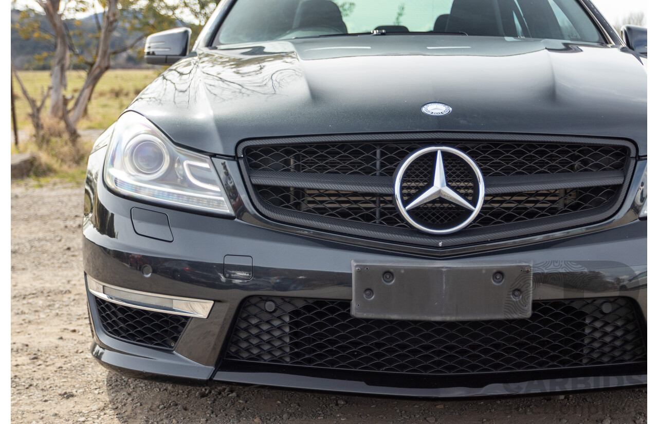 11/2011 Mercedes Benz C63 AMG W204 MY11 4d Sedan Magnetite Black Metallic V8 6.3L