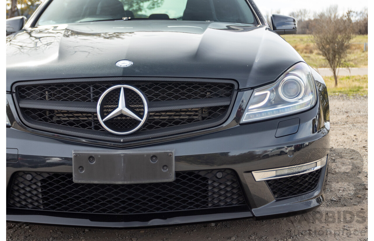 11/2011 Mercedes Benz C63 AMG W204 MY11 4d Sedan Magnetite Black Metallic V8 6.3L