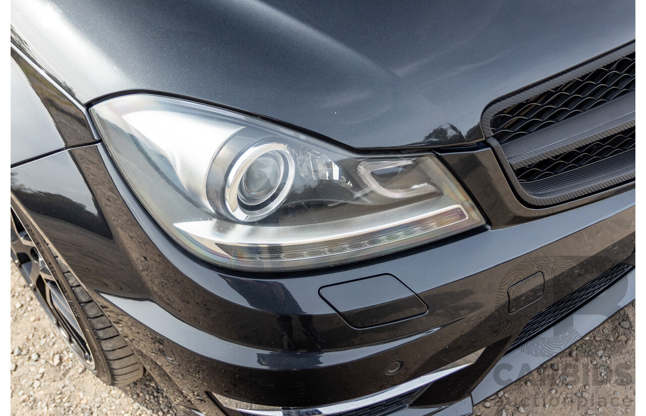 11/2011 Mercedes Benz C63 AMG W204 MY11 4d Sedan Magnetite Black Metallic V8 6.3L