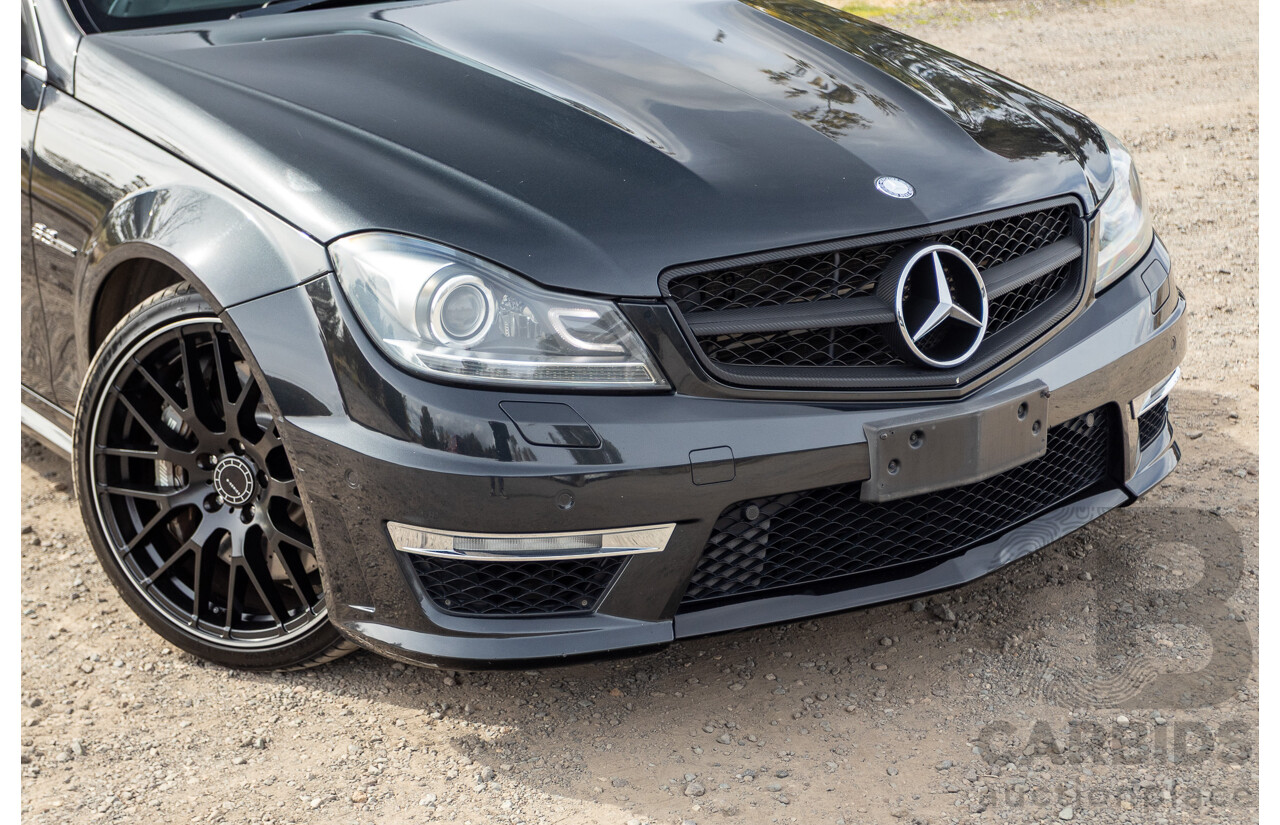 11/2011 Mercedes Benz C63 AMG W204 MY11 4d Sedan Magnetite Black Metallic V8 6.3L