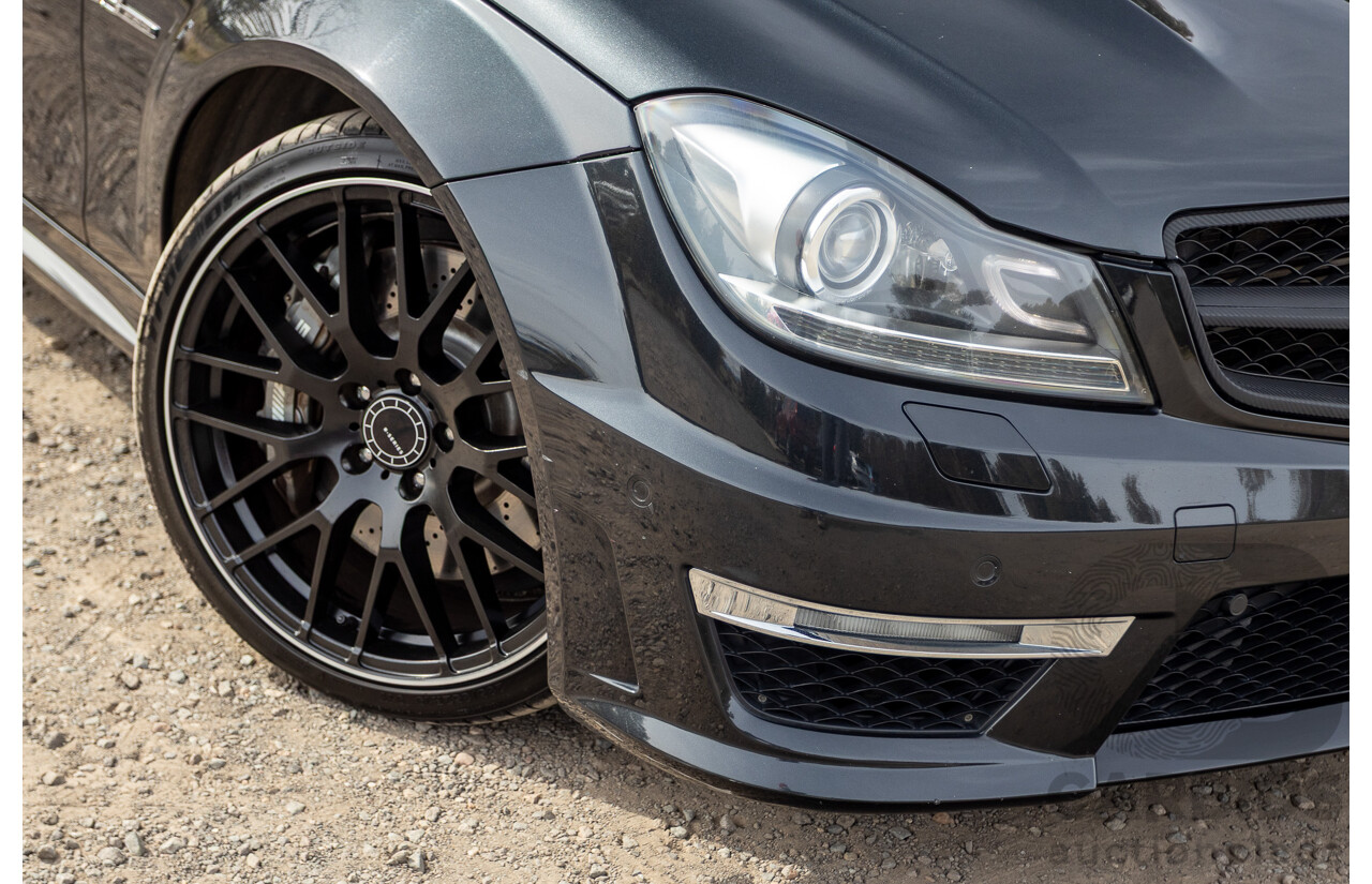 11/2011 Mercedes Benz C63 AMG W204 MY11 4d Sedan Magnetite Black Metallic V8 6.3L