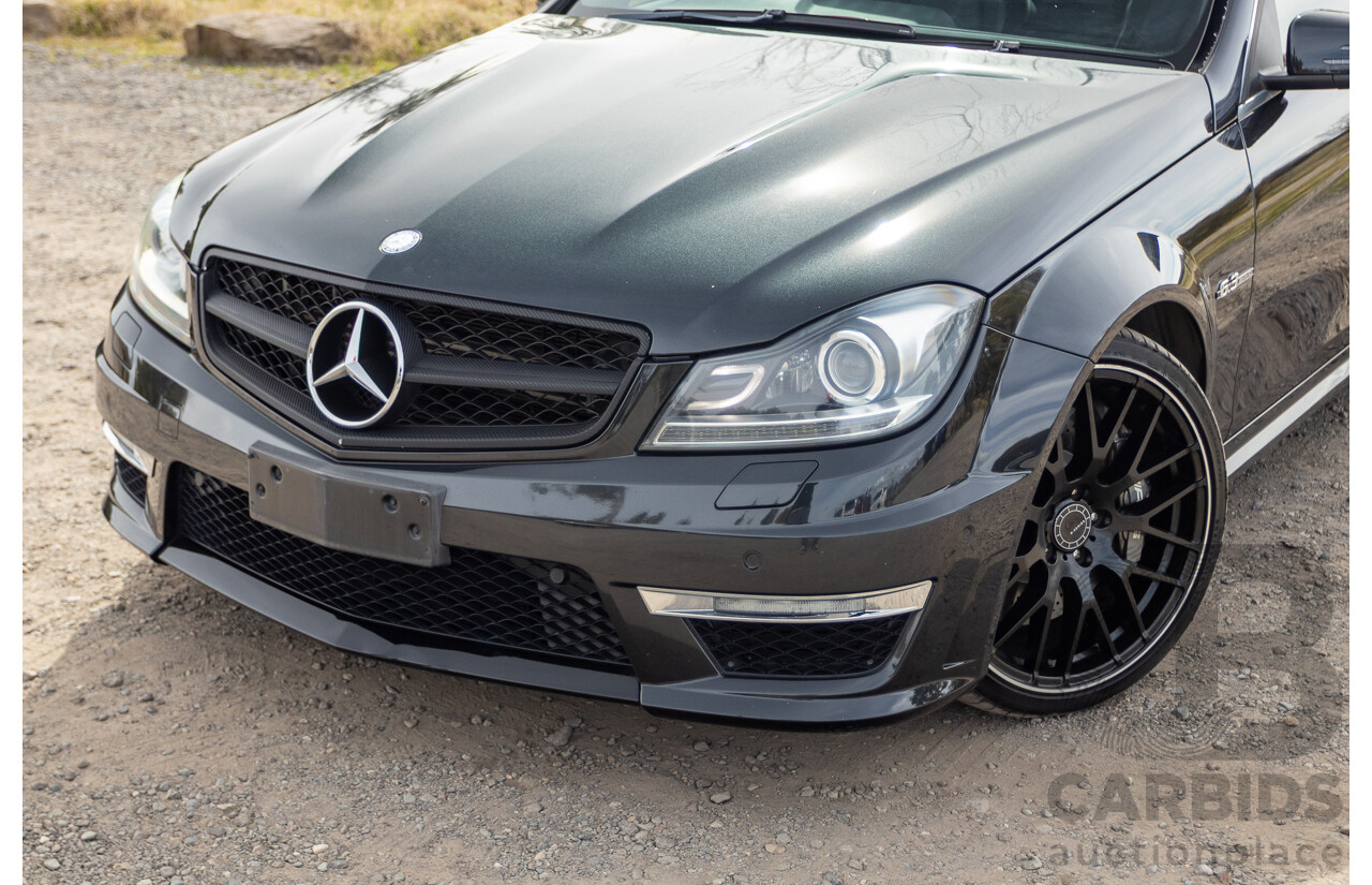 11/2011 Mercedes Benz C63 AMG W204 MY11 4d Sedan Magnetite Black Metallic V8 6.3L