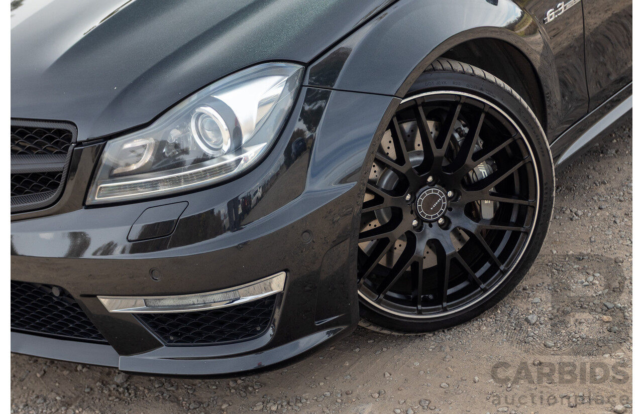11/2011 Mercedes Benz C63 AMG W204 MY11 4d Sedan Magnetite Black Metallic V8 6.3L