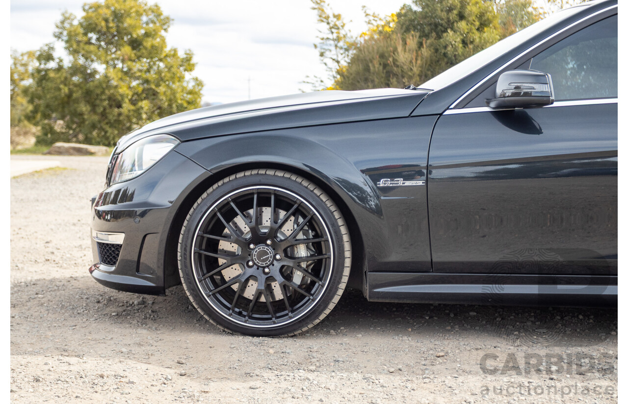11/2011 Mercedes Benz C63 AMG W204 MY11 4d Sedan Magnetite Black Metallic V8 6.3L