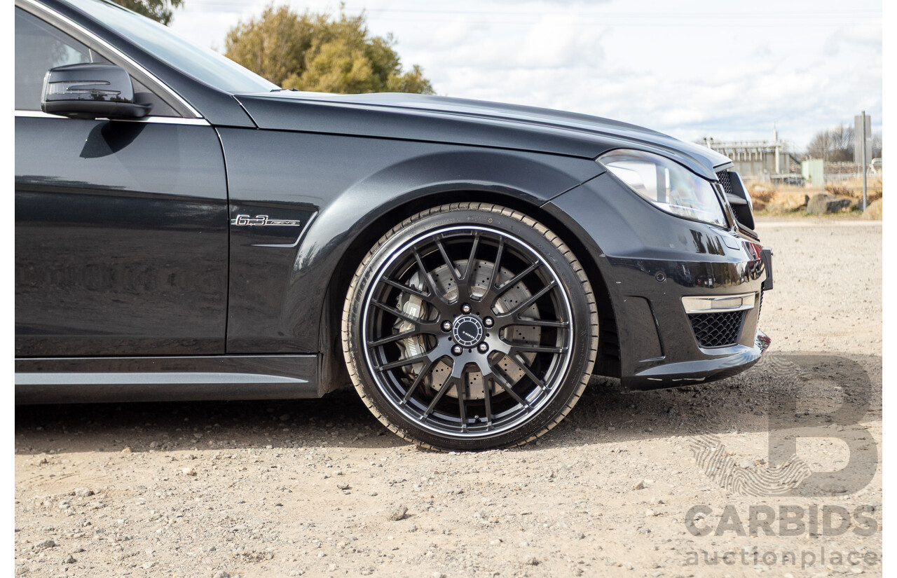 11/2011 Mercedes Benz C63 AMG W204 MY11 4d Sedan Magnetite Black Metallic V8 6.3L