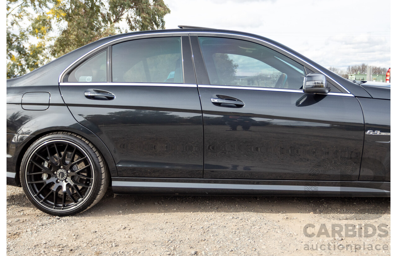 11/2011 Mercedes Benz C63 AMG W204 MY11 4d Sedan Magnetite Black Metallic V8 6.3L