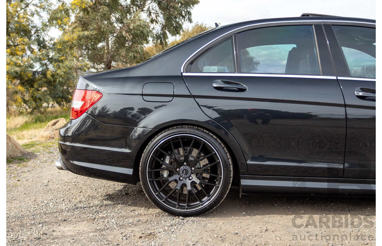 11/2011 Mercedes Benz C63 AMG W204 MY11 4d Sedan Magnetite Black Metallic V8 6.3L