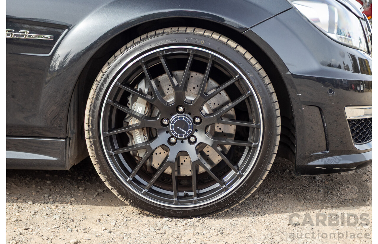 11/2011 Mercedes Benz C63 AMG W204 MY11 4d Sedan Magnetite Black Metallic V8 6.3L