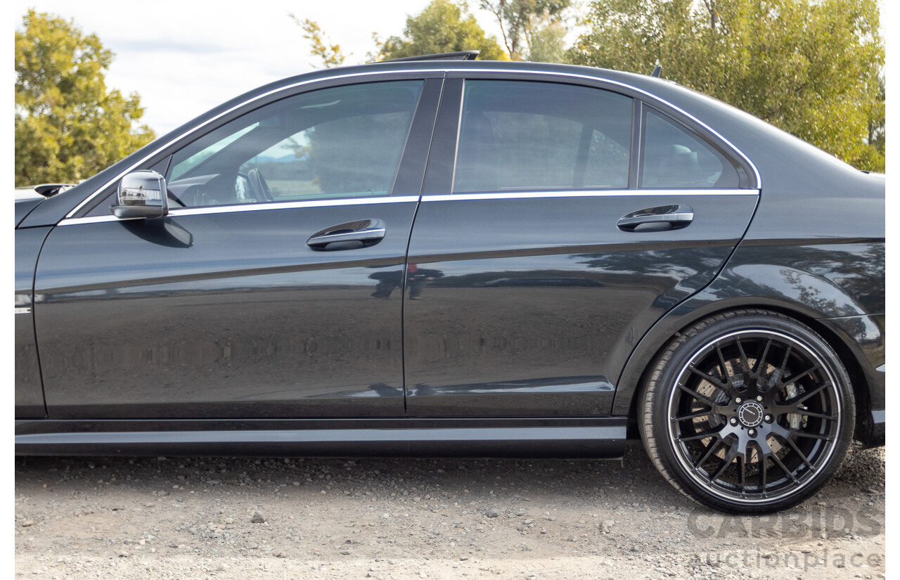 11/2011 Mercedes Benz C63 AMG W204 MY11 4d Sedan Magnetite Black Metallic V8 6.3L