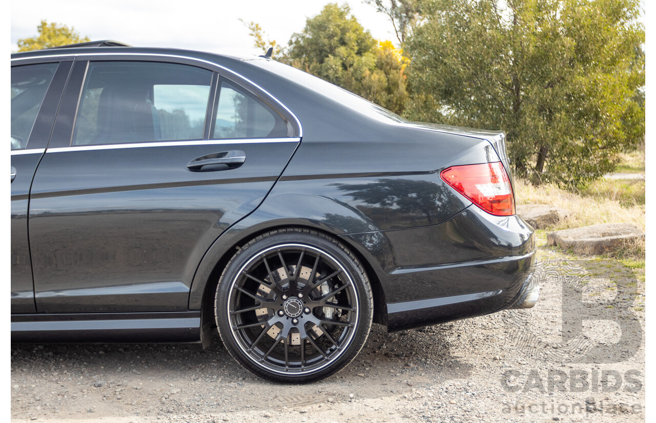 11/2011 Mercedes Benz C63 AMG W204 MY11 4d Sedan Magnetite Black Metallic V8 6.3L