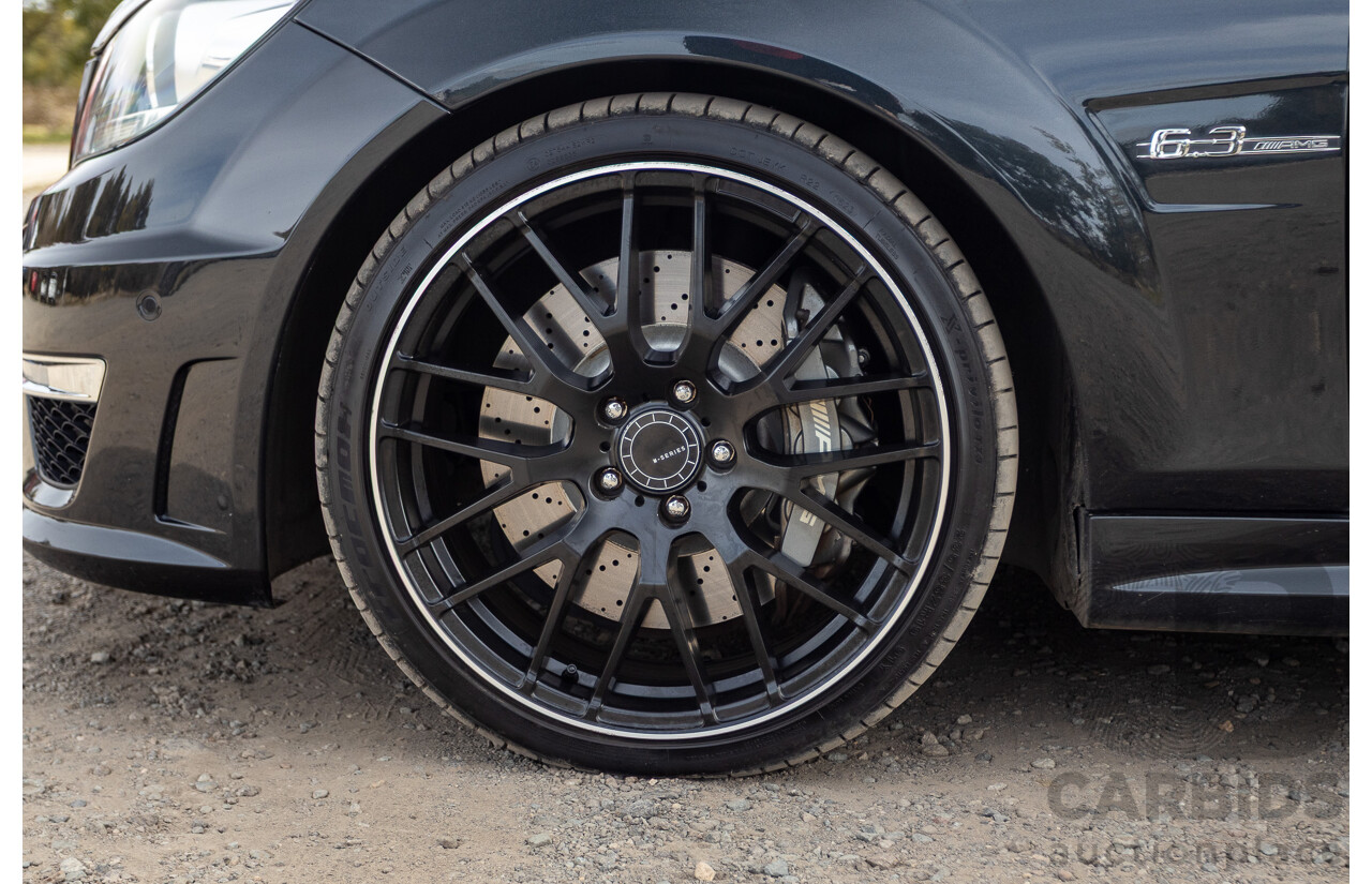 11/2011 Mercedes Benz C63 AMG W204 MY11 4d Sedan Magnetite Black Metallic V8 6.3L