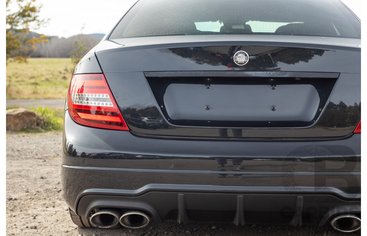 11/2011 Mercedes Benz C63 AMG W204 MY11 4d Sedan Magnetite Black Metallic V8 6.3L