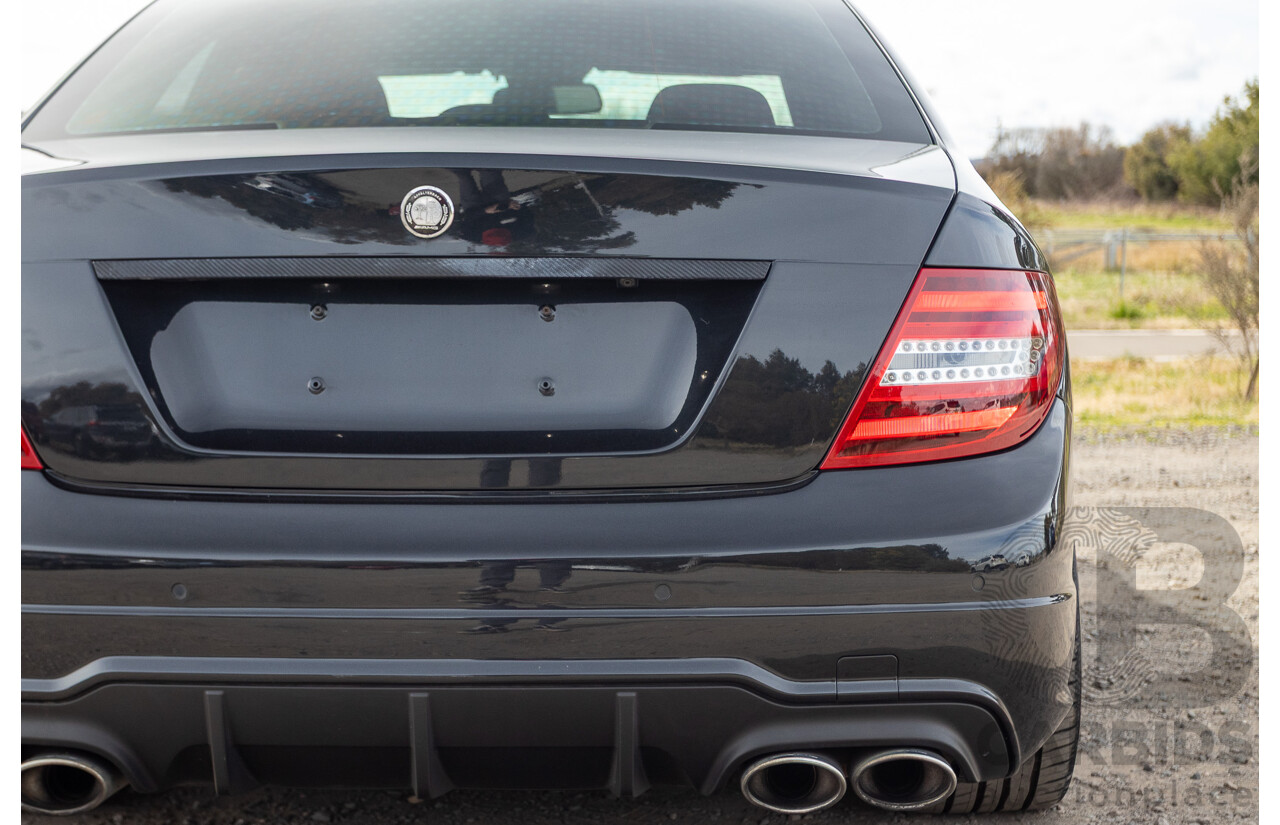 11/2011 Mercedes Benz C63 AMG W204 MY11 4d Sedan Magnetite Black Metallic V8 6.3L