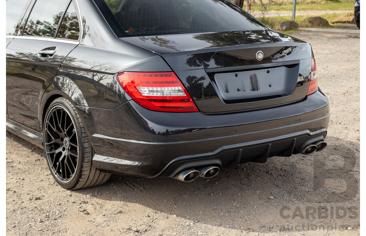 11/2011 Mercedes Benz C63 AMG W204 MY11 4d Sedan Magnetite Black Metallic V8 6.3L