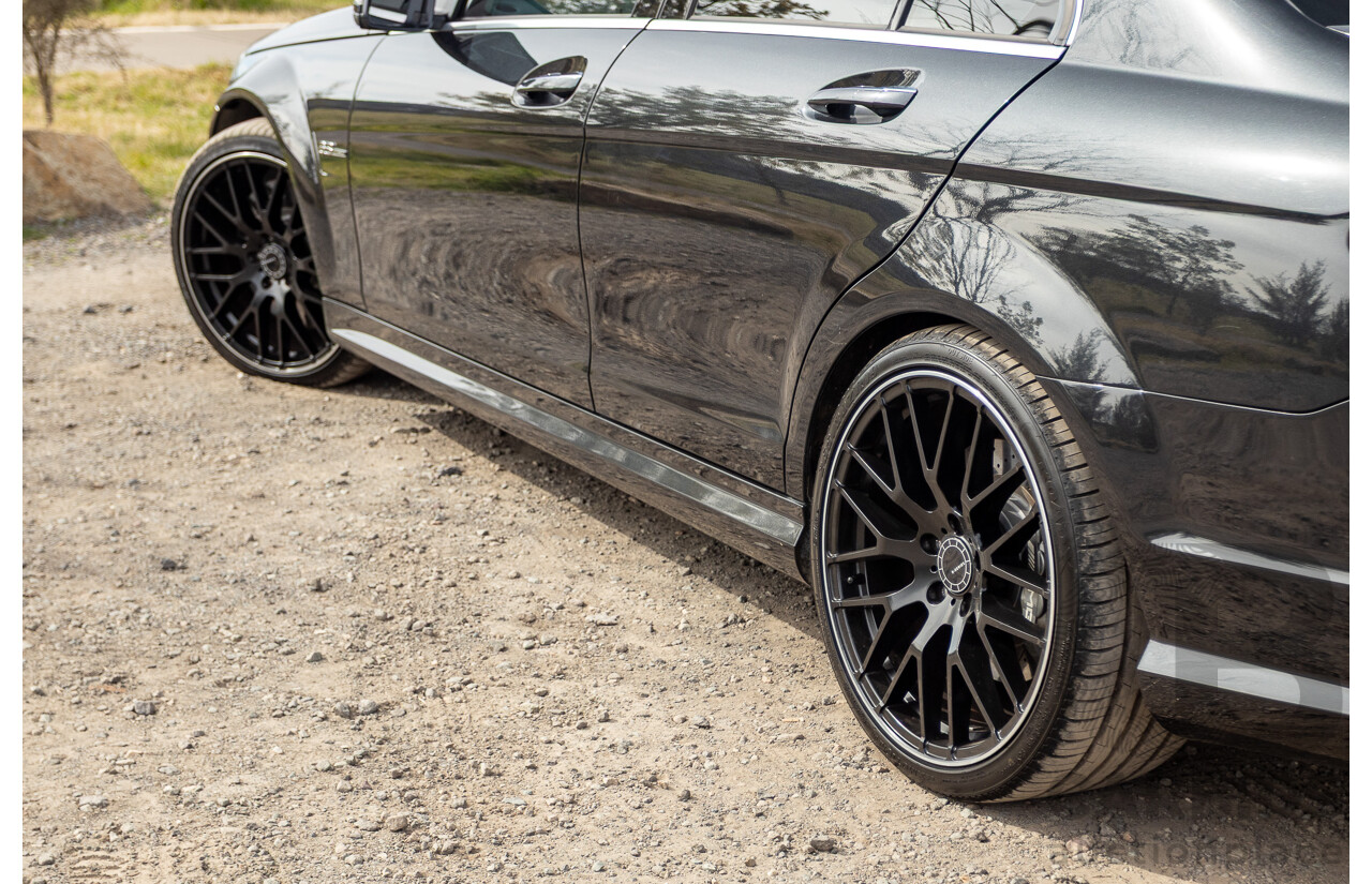 11/2011 Mercedes Benz C63 AMG W204 MY11 4d Sedan Magnetite Black Metallic V8 6.3L