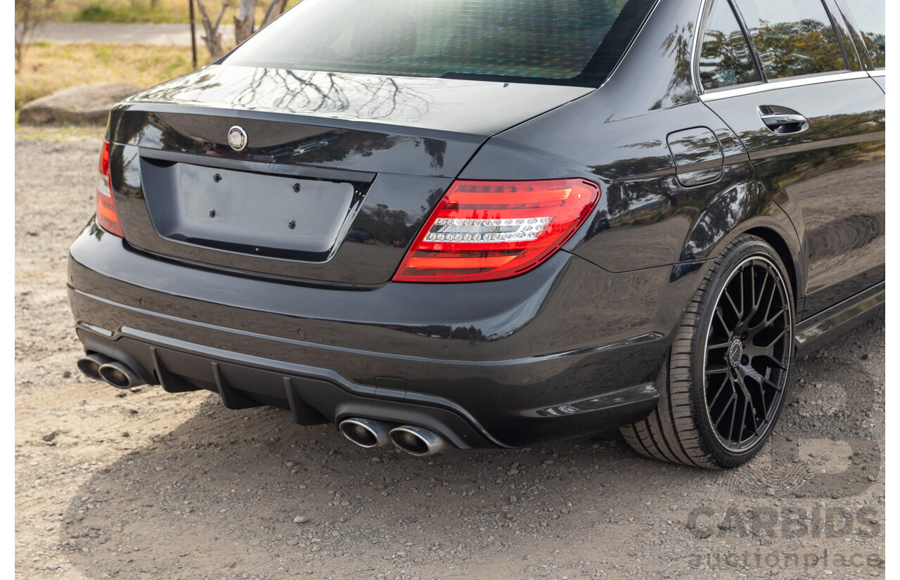 11/2011 Mercedes Benz C63 AMG W204 MY11 4d Sedan Magnetite Black Metallic V8 6.3L