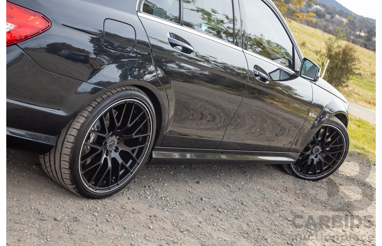 11/2011 Mercedes Benz C63 AMG W204 MY11 4d Sedan Magnetite Black Metallic V8 6.3L
