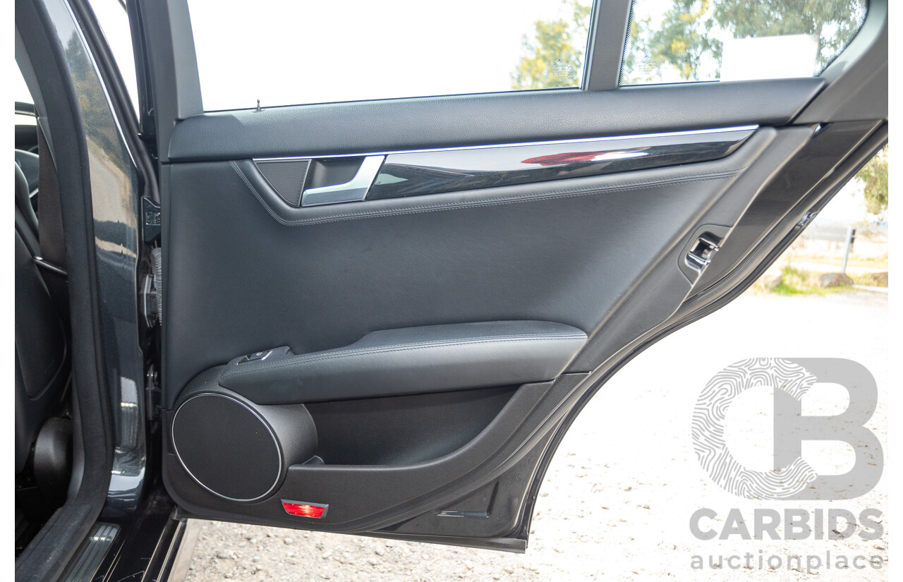 11/2011 Mercedes Benz C63 AMG W204 MY11 4d Sedan Magnetite Black Metallic V8 6.3L