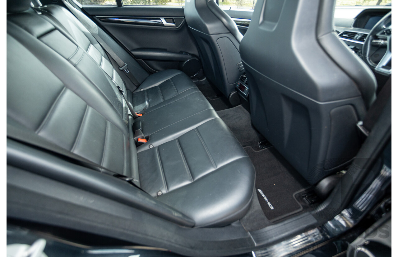 11/2011 Mercedes Benz C63 AMG W204 MY11 4d Sedan Magnetite Black Metallic V8 6.3L