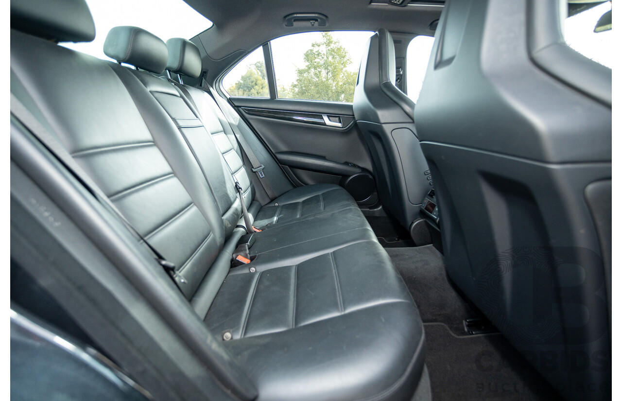 11/2011 Mercedes Benz C63 AMG W204 MY11 4d Sedan Magnetite Black Metallic V8 6.3L