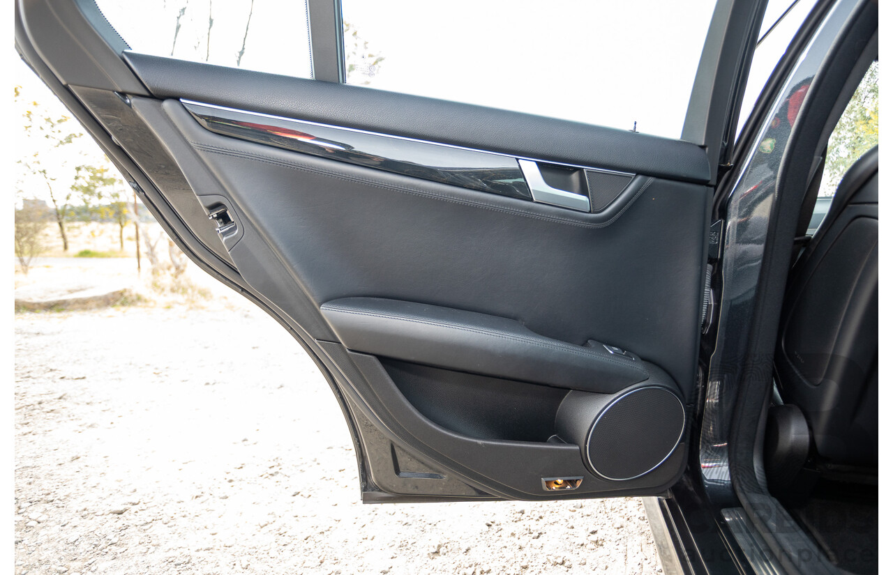 11/2011 Mercedes Benz C63 AMG W204 MY11 4d Sedan Magnetite Black Metallic V8 6.3L