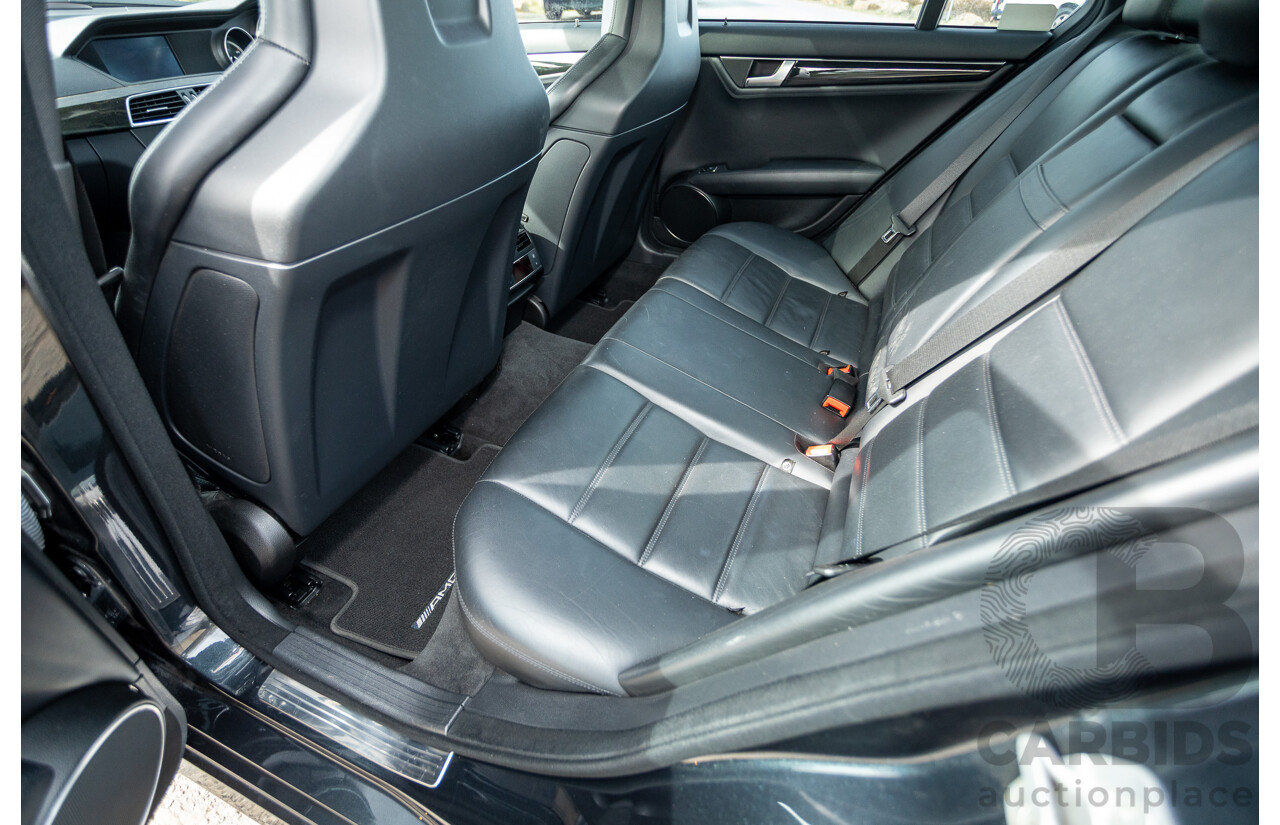 11/2011 Mercedes Benz C63 AMG W204 MY11 4d Sedan Magnetite Black Metallic V8 6.3L