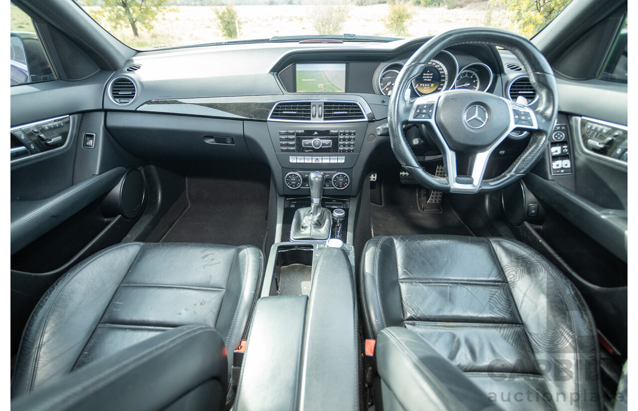 11/2011 Mercedes Benz C63 AMG W204 MY11 4d Sedan Magnetite Black Metallic V8 6.3L