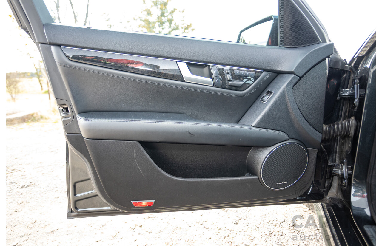 11/2011 Mercedes Benz C63 AMG W204 MY11 4d Sedan Magnetite Black Metallic V8 6.3L