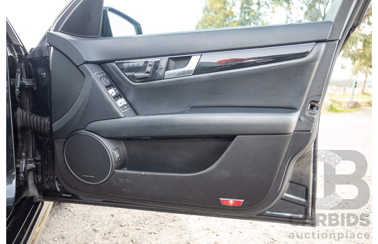 11/2011 Mercedes Benz C63 AMG W204 MY11 4d Sedan Magnetite Black Metallic V8 6.3L