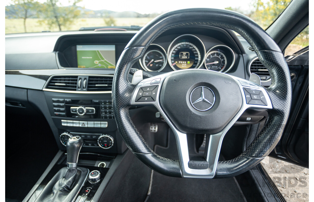 11/2011 Mercedes Benz C63 AMG W204 MY11 4d Sedan Magnetite Black Metallic V8 6.3L