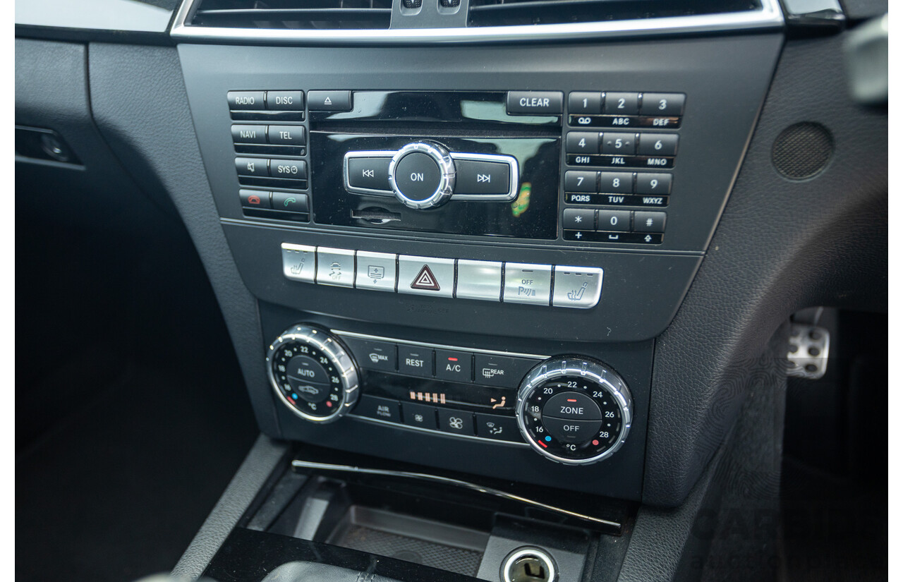 11/2011 Mercedes Benz C63 AMG W204 MY11 4d Sedan Magnetite Black Metallic V8 6.3L