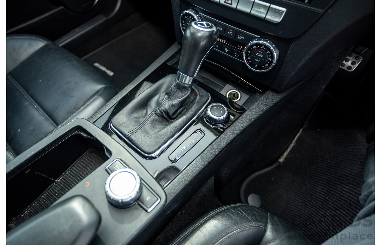 11/2011 Mercedes Benz C63 AMG W204 MY11 4d Sedan Magnetite Black Metallic V8 6.3L