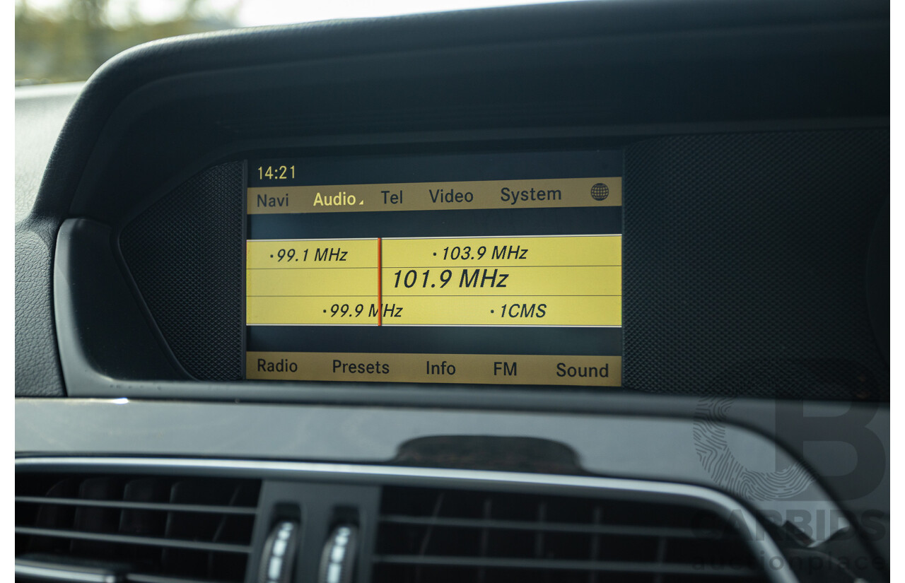 11/2011 Mercedes Benz C63 AMG W204 MY11 4d Sedan Magnetite Black Metallic V8 6.3L