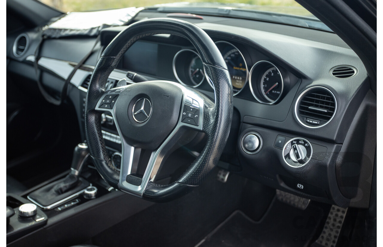 11/2011 Mercedes Benz C63 AMG W204 MY11 4d Sedan Magnetite Black Metallic V8 6.3L