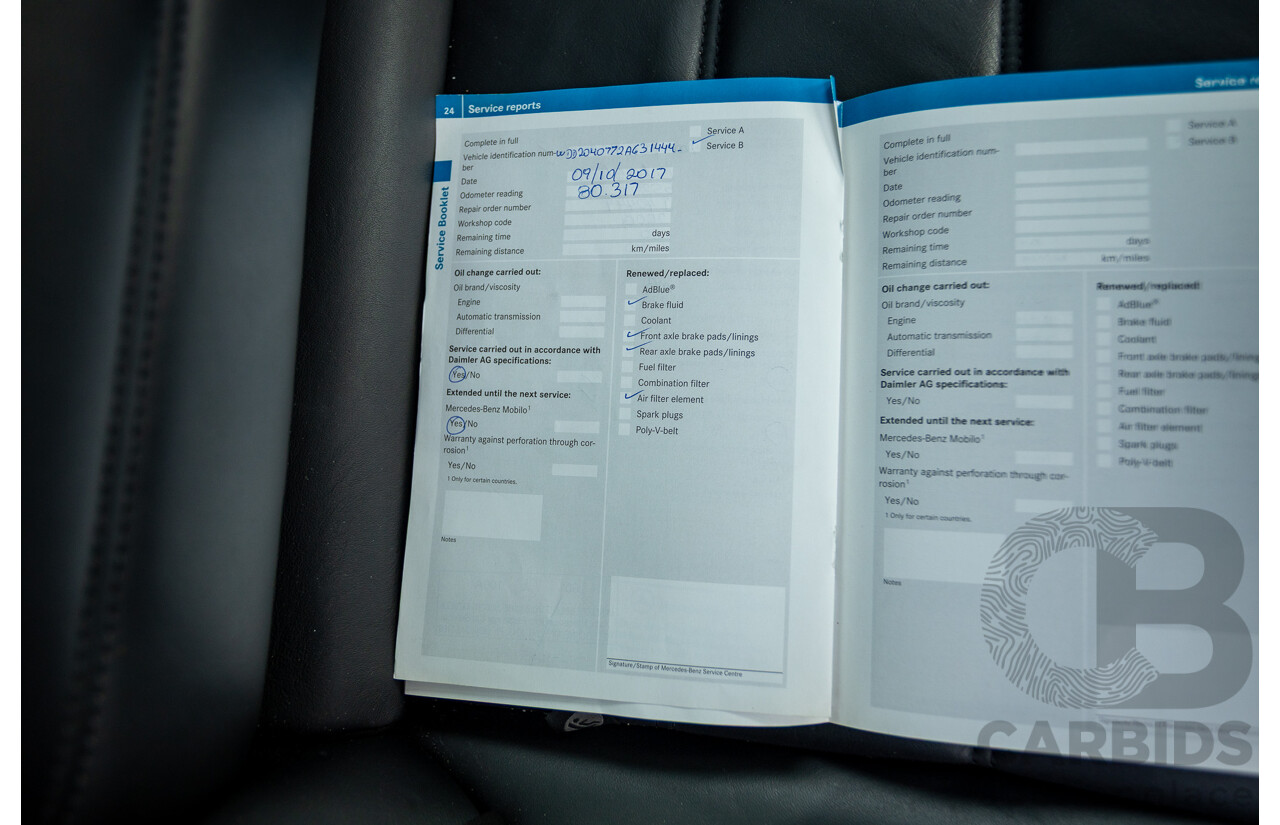 11/2011 Mercedes Benz C63 AMG W204 MY11 4d Sedan Magnetite Black Metallic V8 6.3L