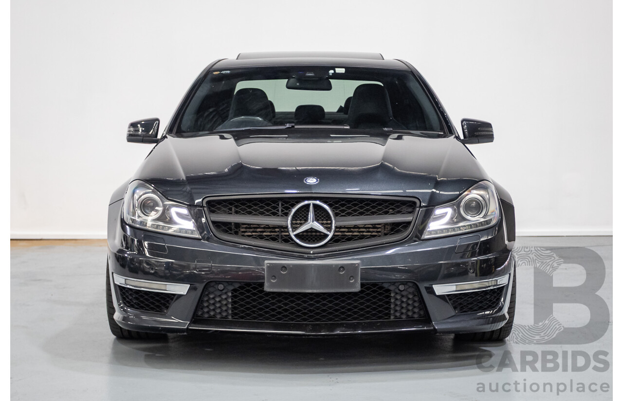 11/2011 Mercedes Benz C63 AMG W204 MY11 4d Sedan Magnetite Black Metallic V8 6.3L