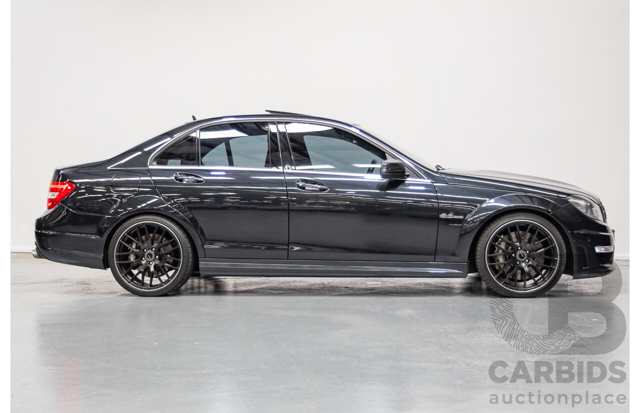 11/2011 Mercedes Benz C63 AMG W204 MY11 4d Sedan Magnetite Black Metallic V8 6.3L