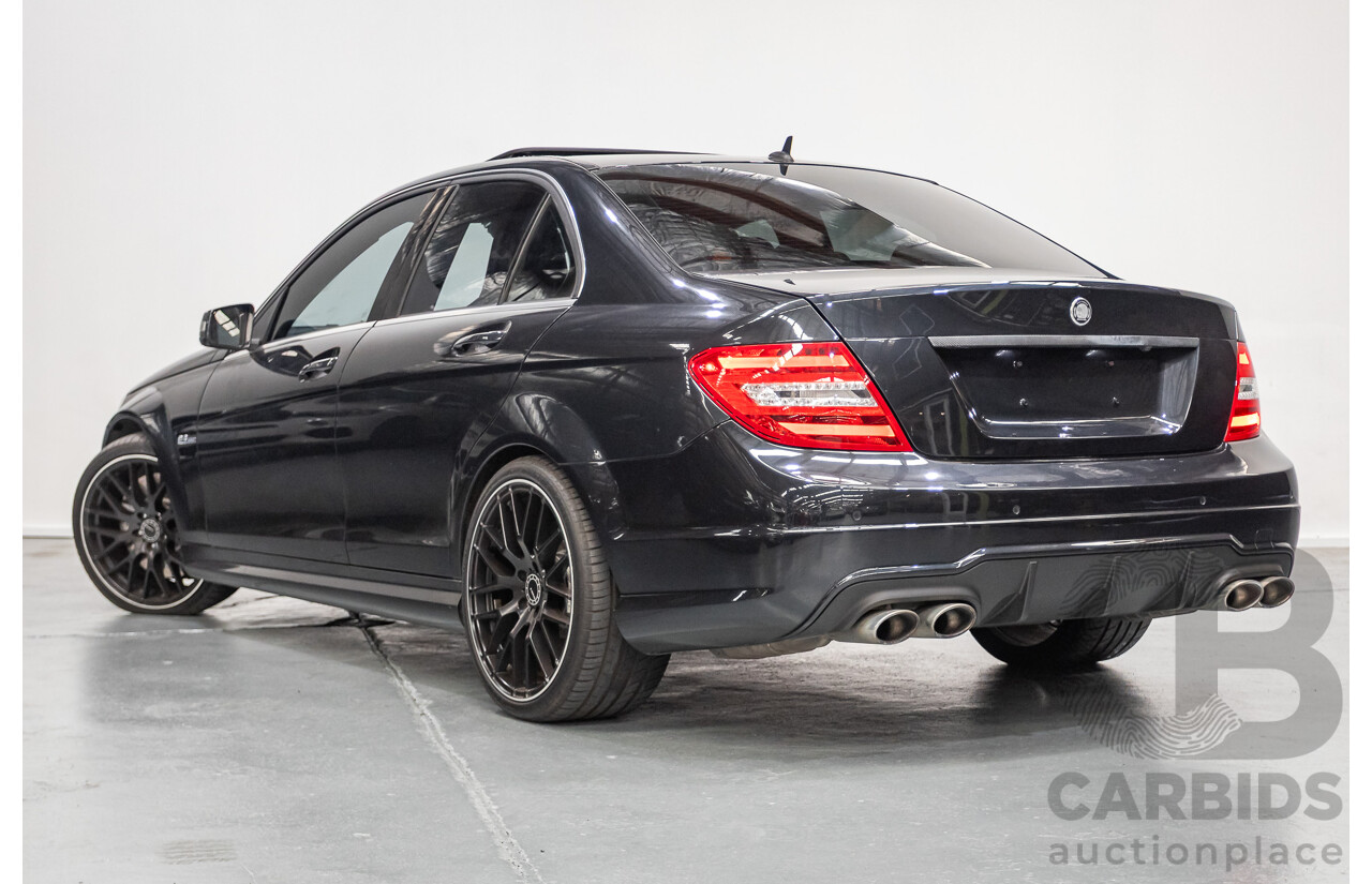 11/2011 Mercedes Benz C63 AMG W204 MY11 4d Sedan Magnetite Black Metallic V8 6.3L