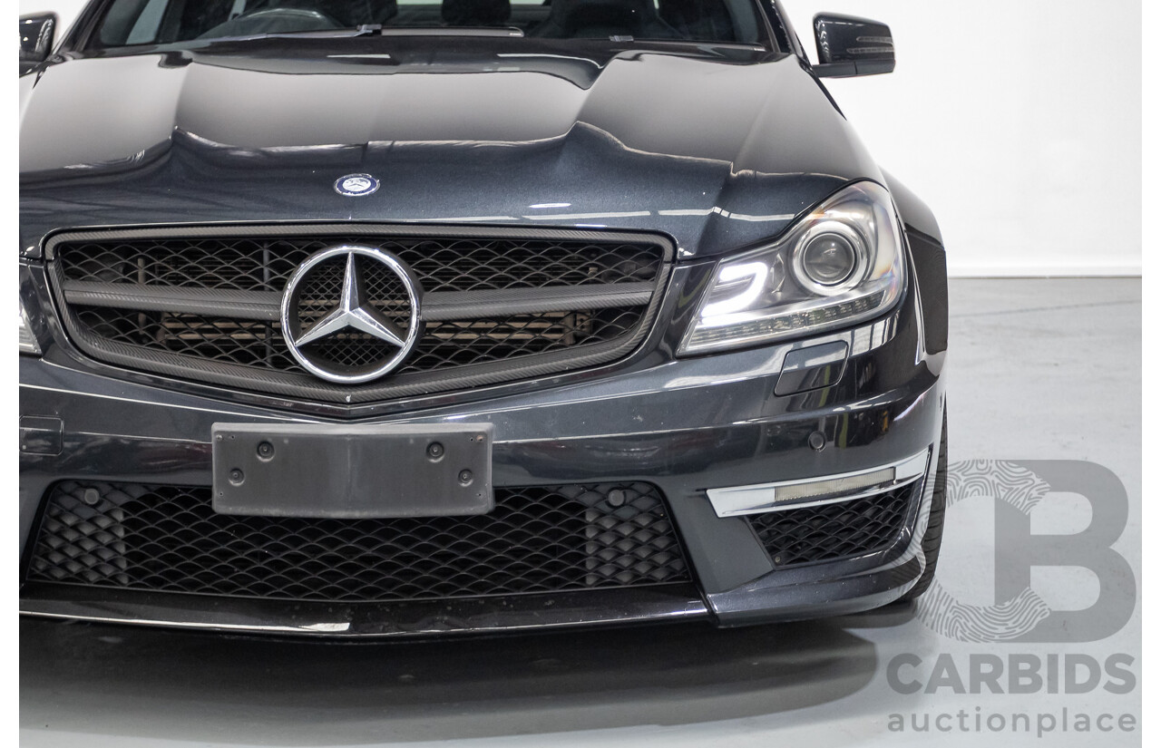 11/2011 Mercedes Benz C63 AMG W204 MY11 4d Sedan Magnetite Black Metallic V8 6.3L