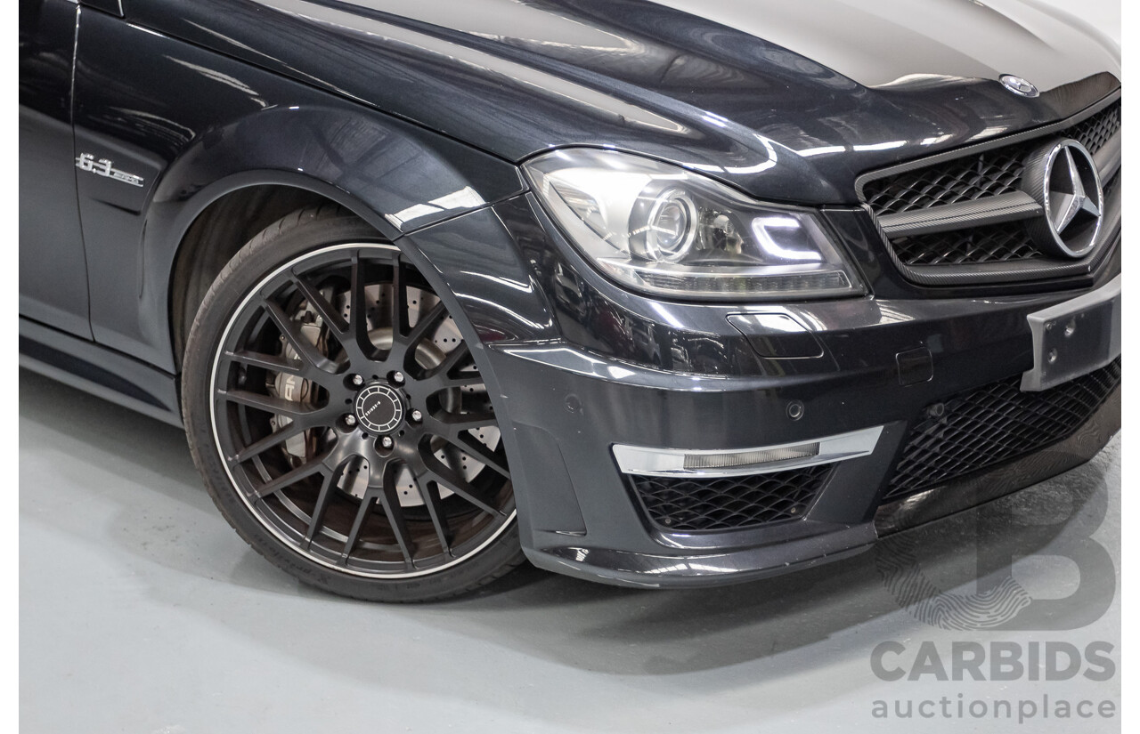 11/2011 Mercedes Benz C63 AMG W204 MY11 4d Sedan Magnetite Black Metallic V8 6.3L