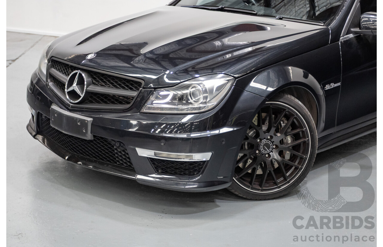 11/2011 Mercedes Benz C63 AMG W204 MY11 4d Sedan Magnetite Black Metallic V8 6.3L