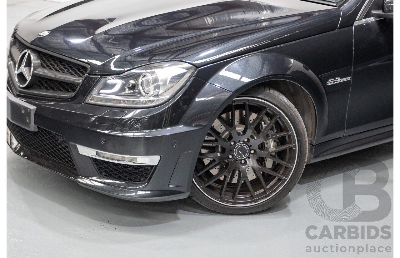 11/2011 Mercedes Benz C63 AMG W204 MY11 4d Sedan Magnetite Black Metallic V8 6.3L