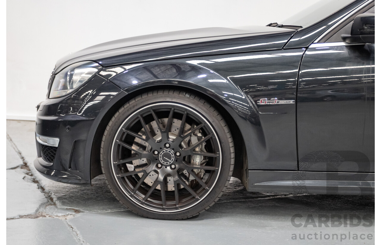 11/2011 Mercedes Benz C63 AMG W204 MY11 4d Sedan Magnetite Black Metallic V8 6.3L