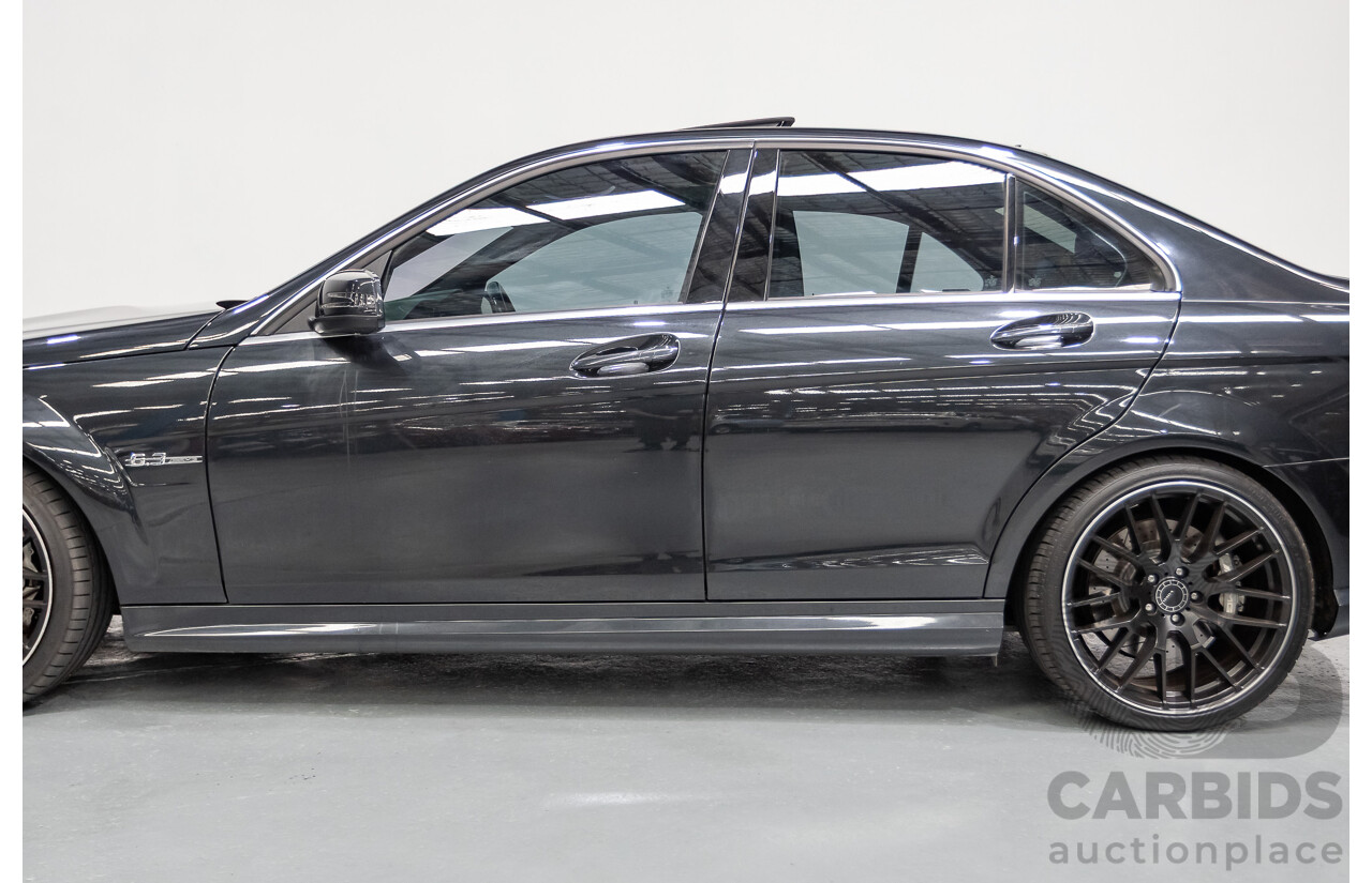 11/2011 Mercedes Benz C63 AMG W204 MY11 4d Sedan Magnetite Black Metallic V8 6.3L