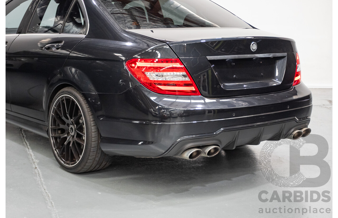 11/2011 Mercedes Benz C63 AMG W204 MY11 4d Sedan Magnetite Black Metallic V8 6.3L