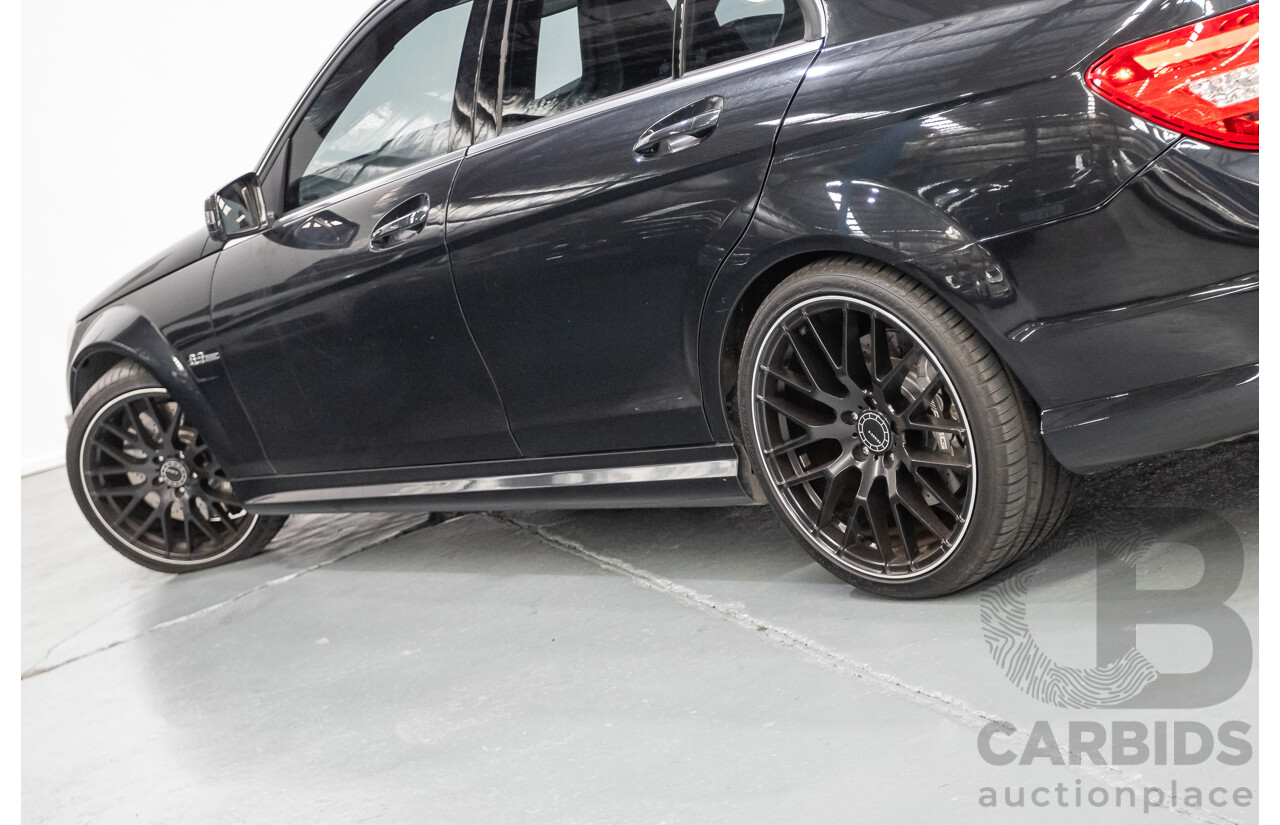 11/2011 Mercedes Benz C63 AMG W204 MY11 4d Sedan Magnetite Black Metallic V8 6.3L