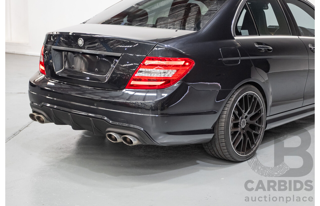 11/2011 Mercedes Benz C63 AMG W204 MY11 4d Sedan Magnetite Black Metallic V8 6.3L