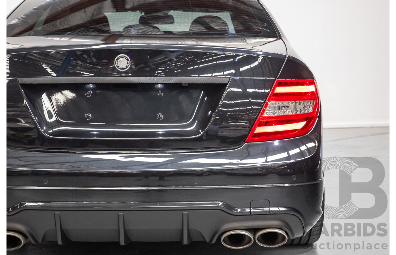 11/2011 Mercedes Benz C63 AMG W204 MY11 4d Sedan Magnetite Black Metallic V8 6.3L