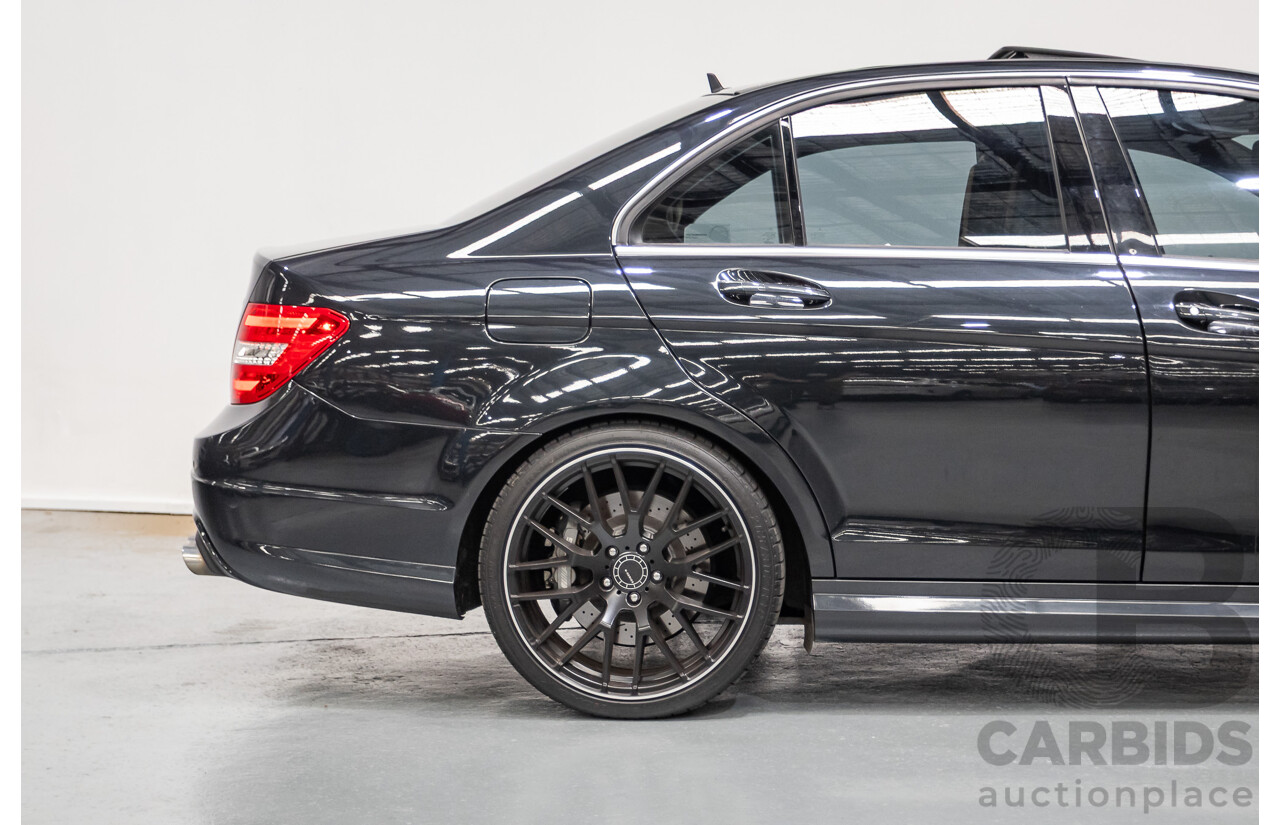 11/2011 Mercedes Benz C63 AMG W204 MY11 4d Sedan Magnetite Black Metallic V8 6.3L